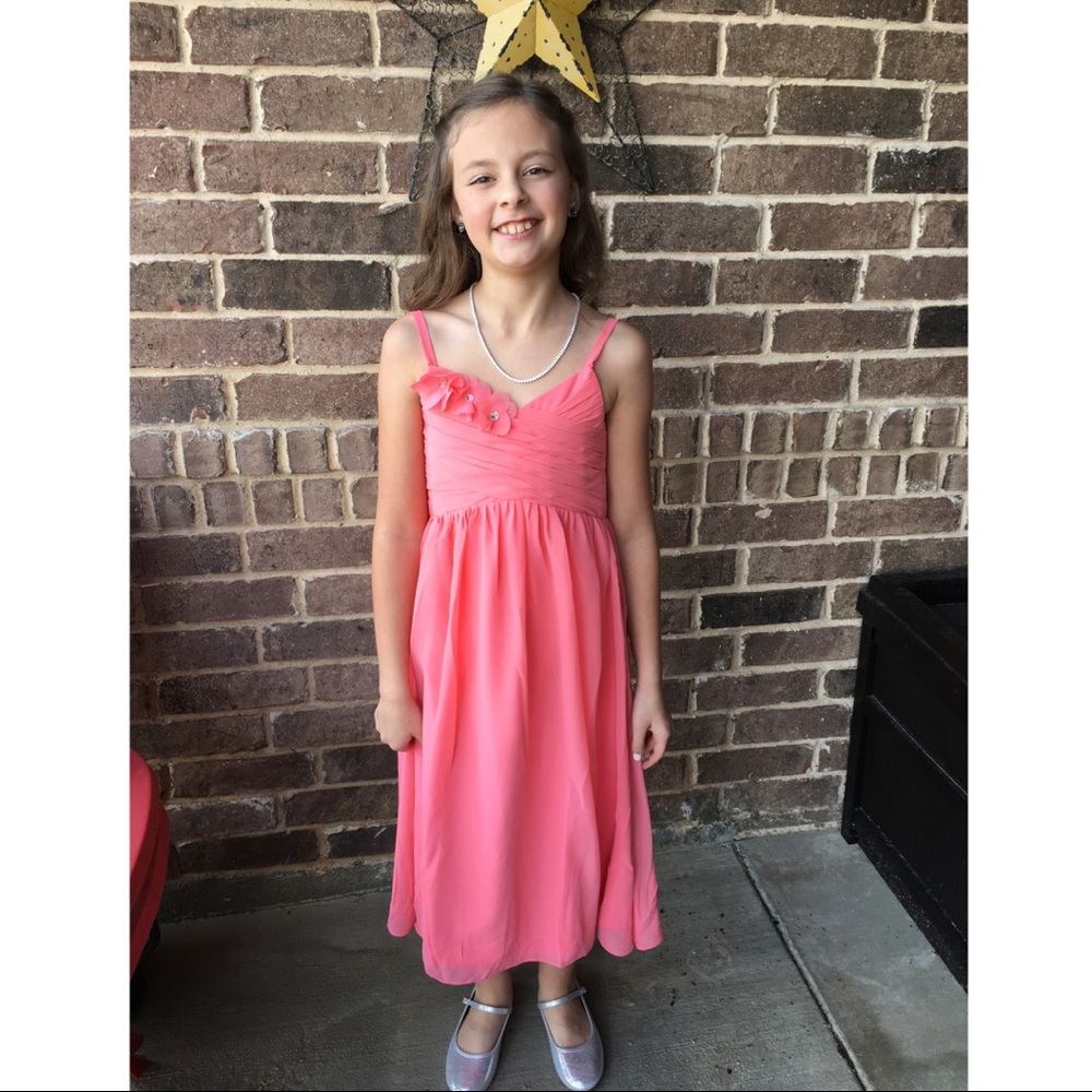 Girls Formal Tea-Length Dress